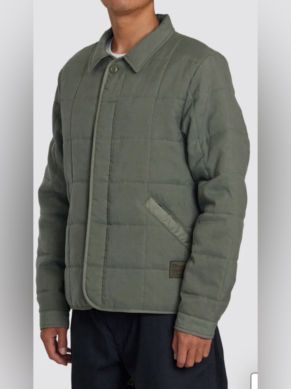 RVCA Mens Puffer Jacket - Surplus Puffer (Olive, XXL)